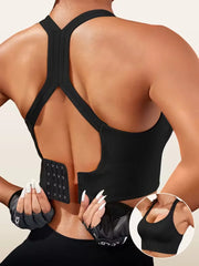 Women'S Sports Bra Without Underwire,with Cross Straps And Padding,for Yoga,Running,Fitness Activities