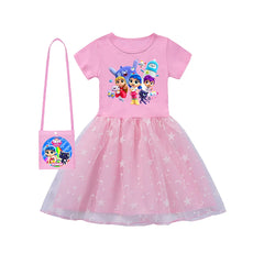 Rainbow Princess Cute Girls Dress