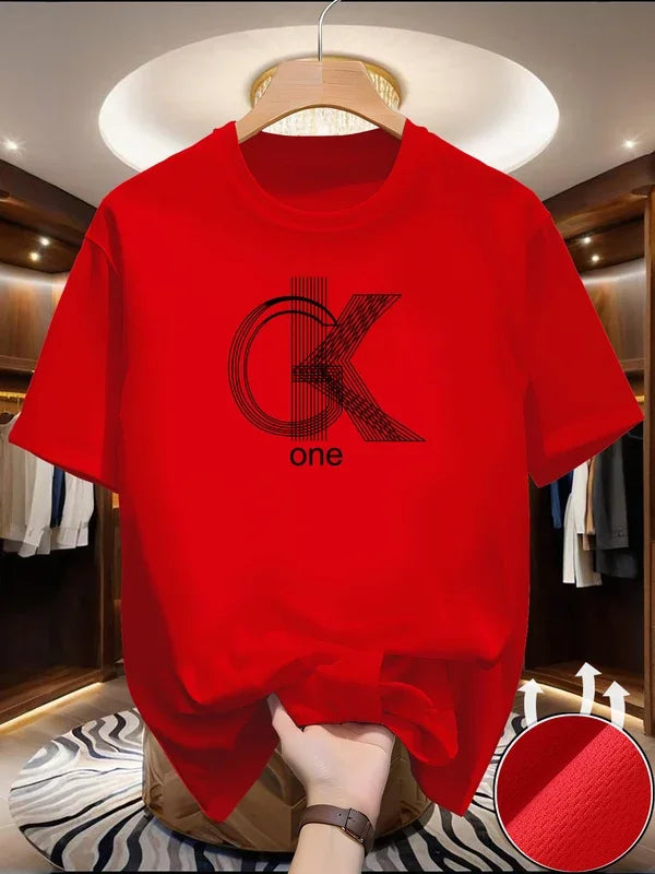 2026 Men's Graphic T Shirts Casual Crew Neck Short Sleeves Summer Essential Fashionable Prints Comfortable Basic Tees for Daily