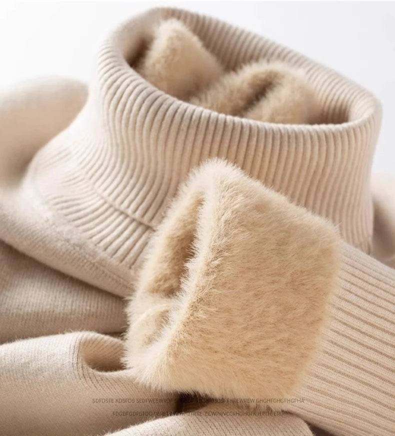 Thermal Fleece High-Neck Men’s Sweater