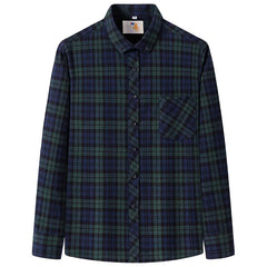 Classic Cotton Plaid Casual Shirt