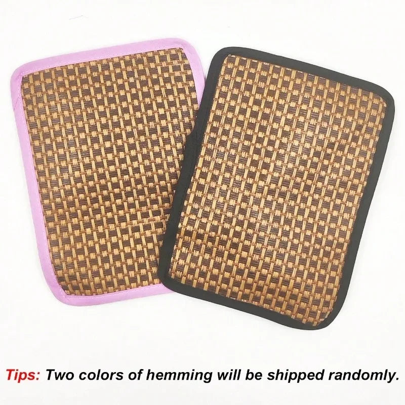Pet Sleep Bed Rectangle Mat with Rattan Cooling Pad for Small Animals Dogs Cats Rabbit Guinea Pig Hamster Squirrel All Seasons