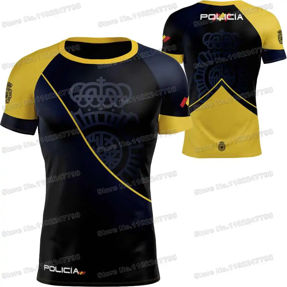 2025 Spain T Shirt Men Outdoor Shirts CNP Clothing Training Tops Downhill MTB Jersey Running Sportswear