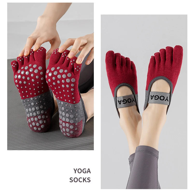 Grip Toe Yoga Socks Set