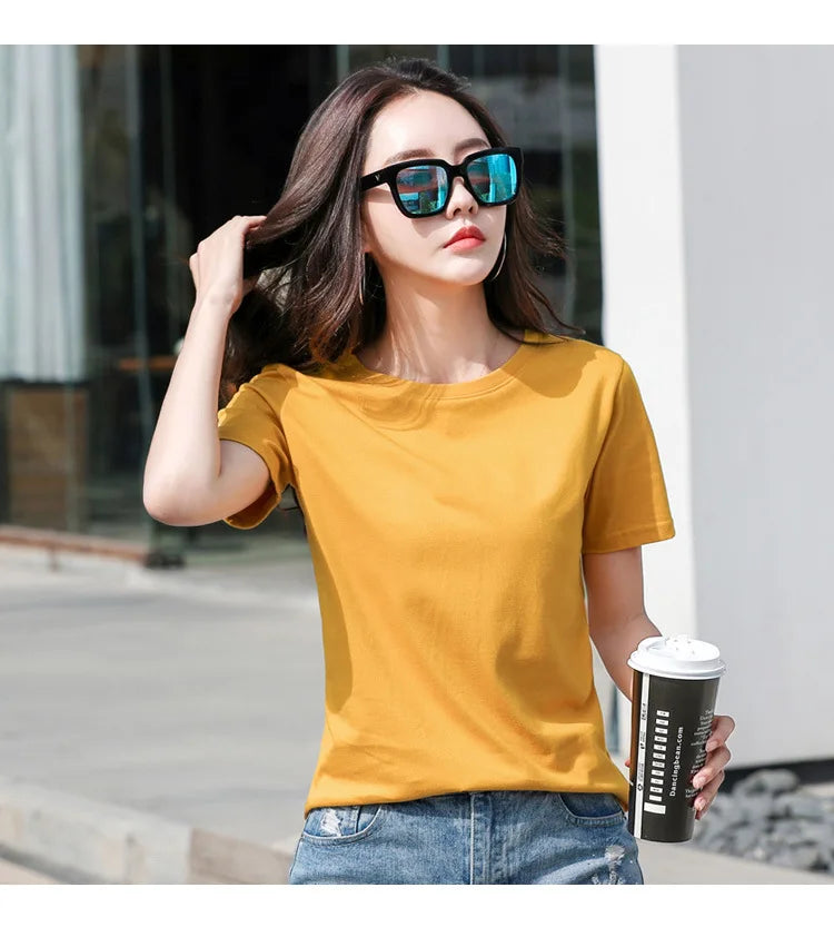 Pure Cotton Casual Loose Tee