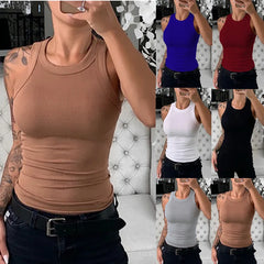 Women Summer Tank Tops Ladies Casual Sleeveless Slim Vest Tops