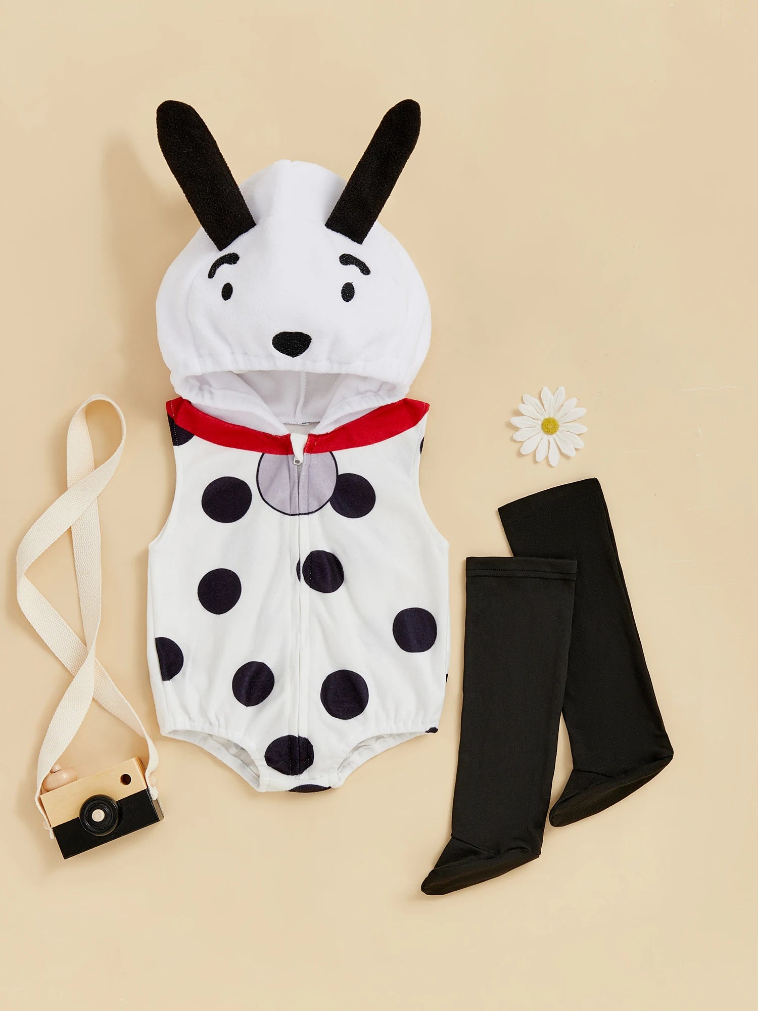 Fluffy Unicorn Hooded Jumpsuit Costume