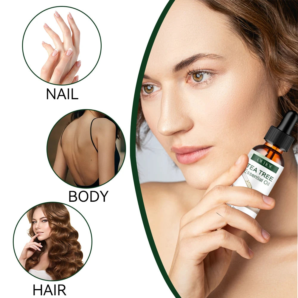 Natural Tea Tree Oil Moisturizing Facial Body Feminine Skin Care Skin Repair Moisturizing Aromatherapy Pure Massage Essential Oi