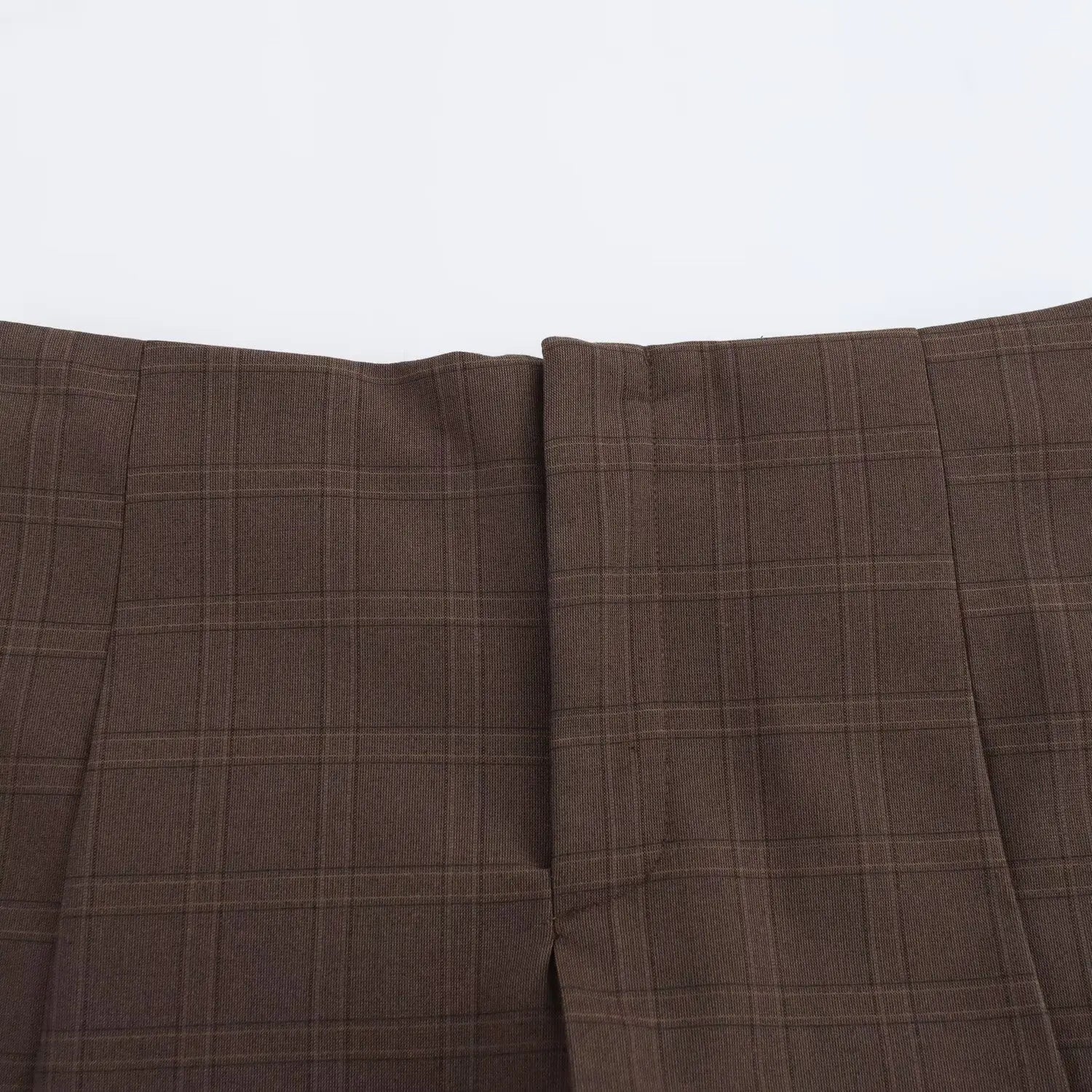 Vintage Plaid High Waist Skort