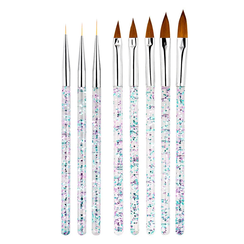 Nail Art Brushes Nail Art Tool Set Nail Dotting Tools Nail Dust Brush Striping Long Lines Nail Drawing Pen Nail Design