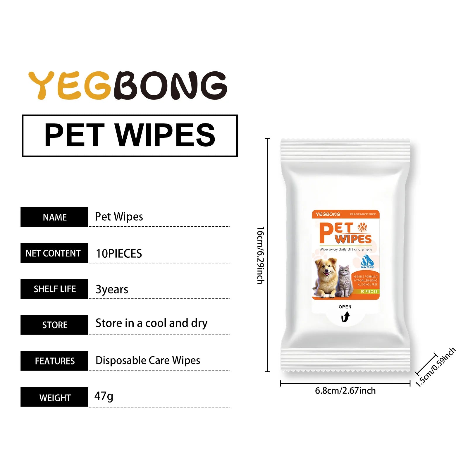 Skin-Friendly Tear Stain Wipes