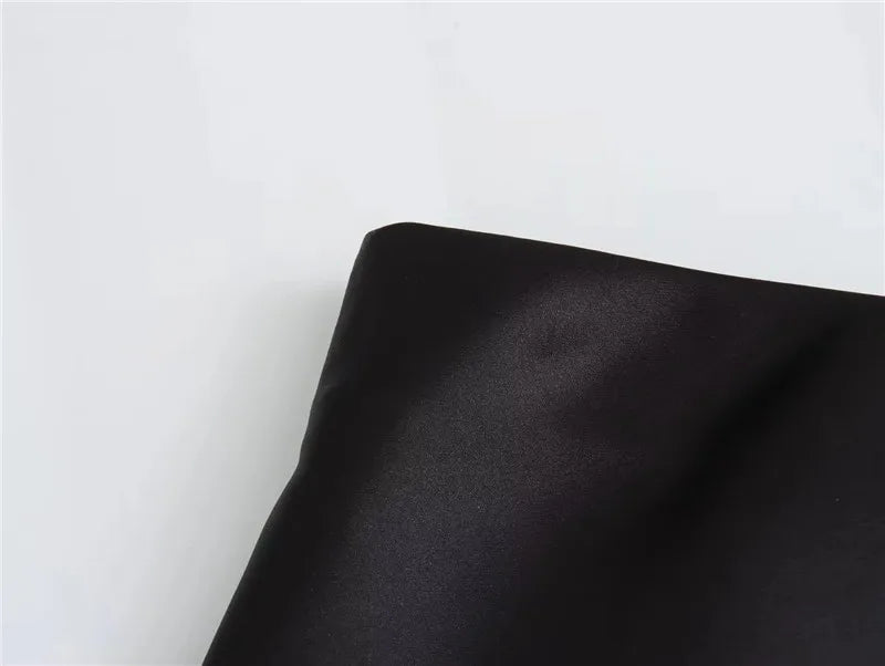 Elegant Satin Office Midi Skirt