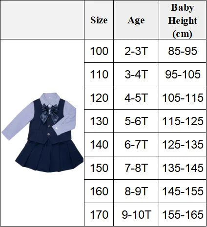 Preppy Kids School Uniform Set