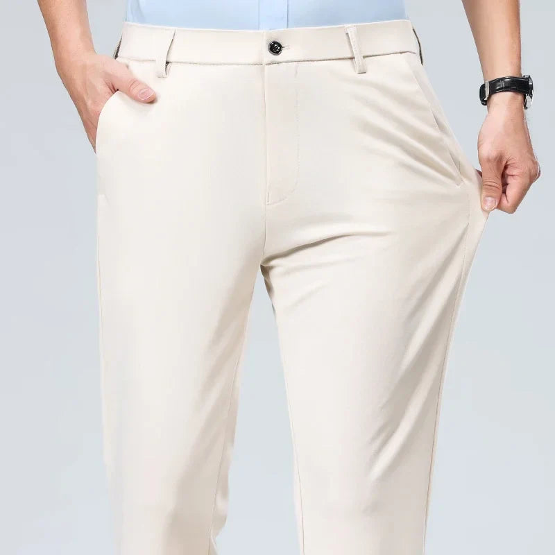 Classic Wrinkle-Resistant Suit Pants