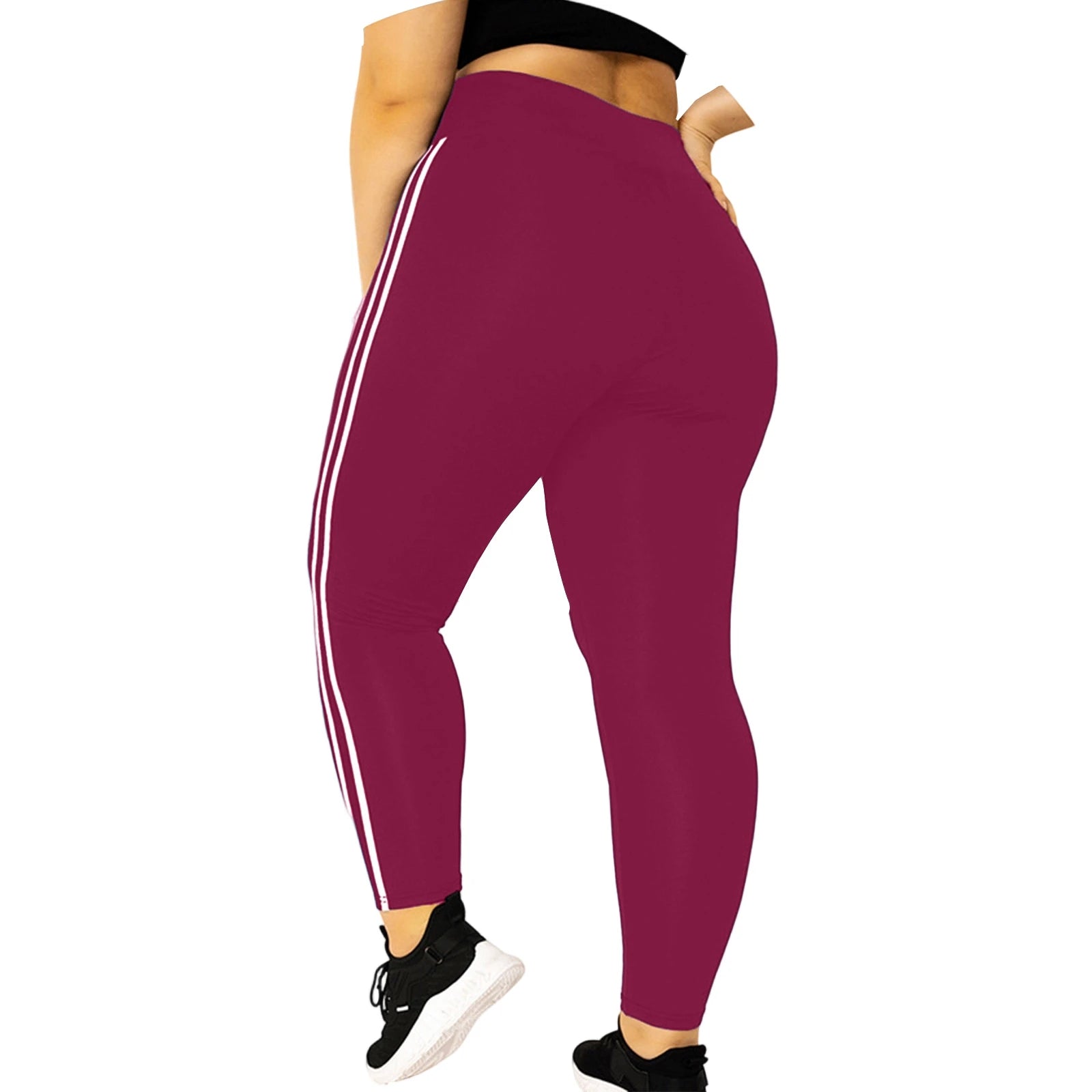Women's Leggings Plus Size Sexy Solid Color Butt LiftingThermal High Waisted Slimming Shapewear Leggings Workout Pants Leggings