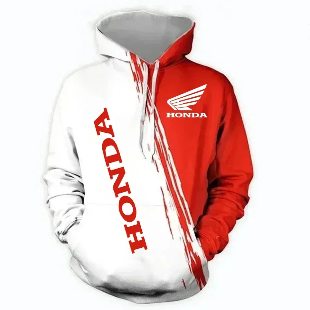 Racing Style Long Sleeve Hoodie