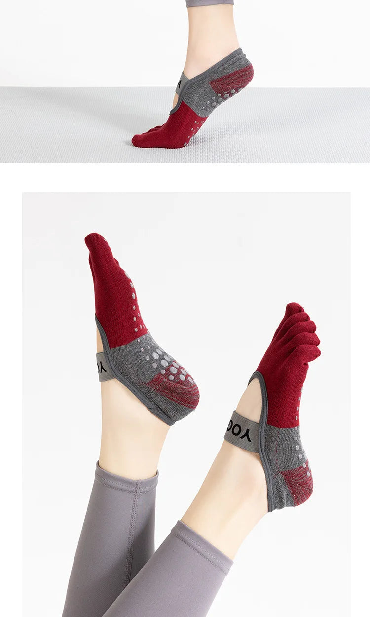 Grip Toe Yoga Socks Set