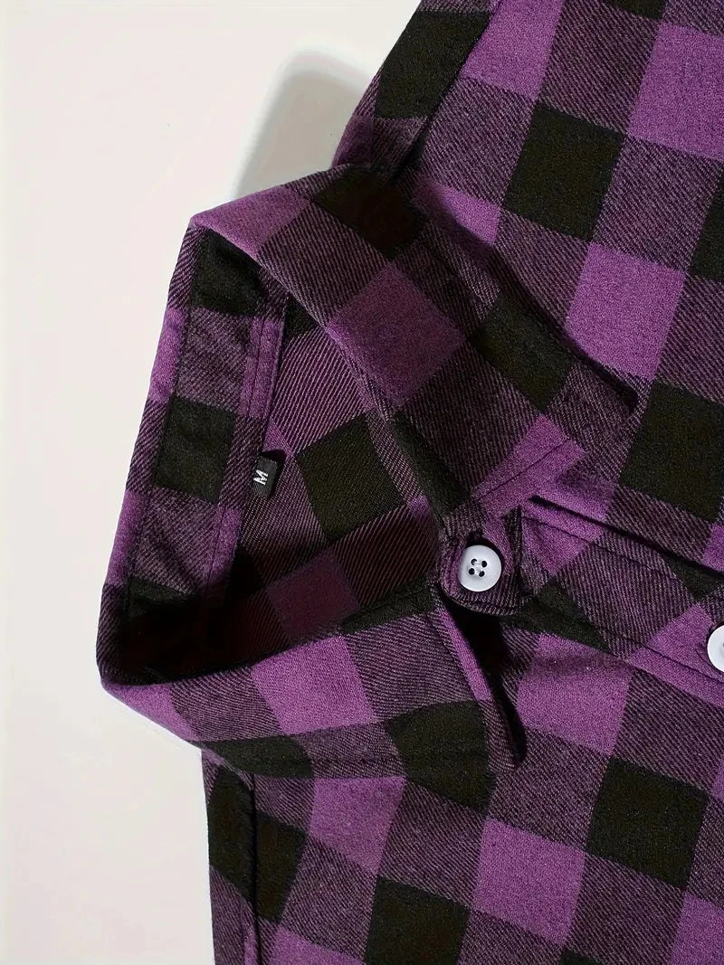 Classic Plaid Flannel Shirt Men