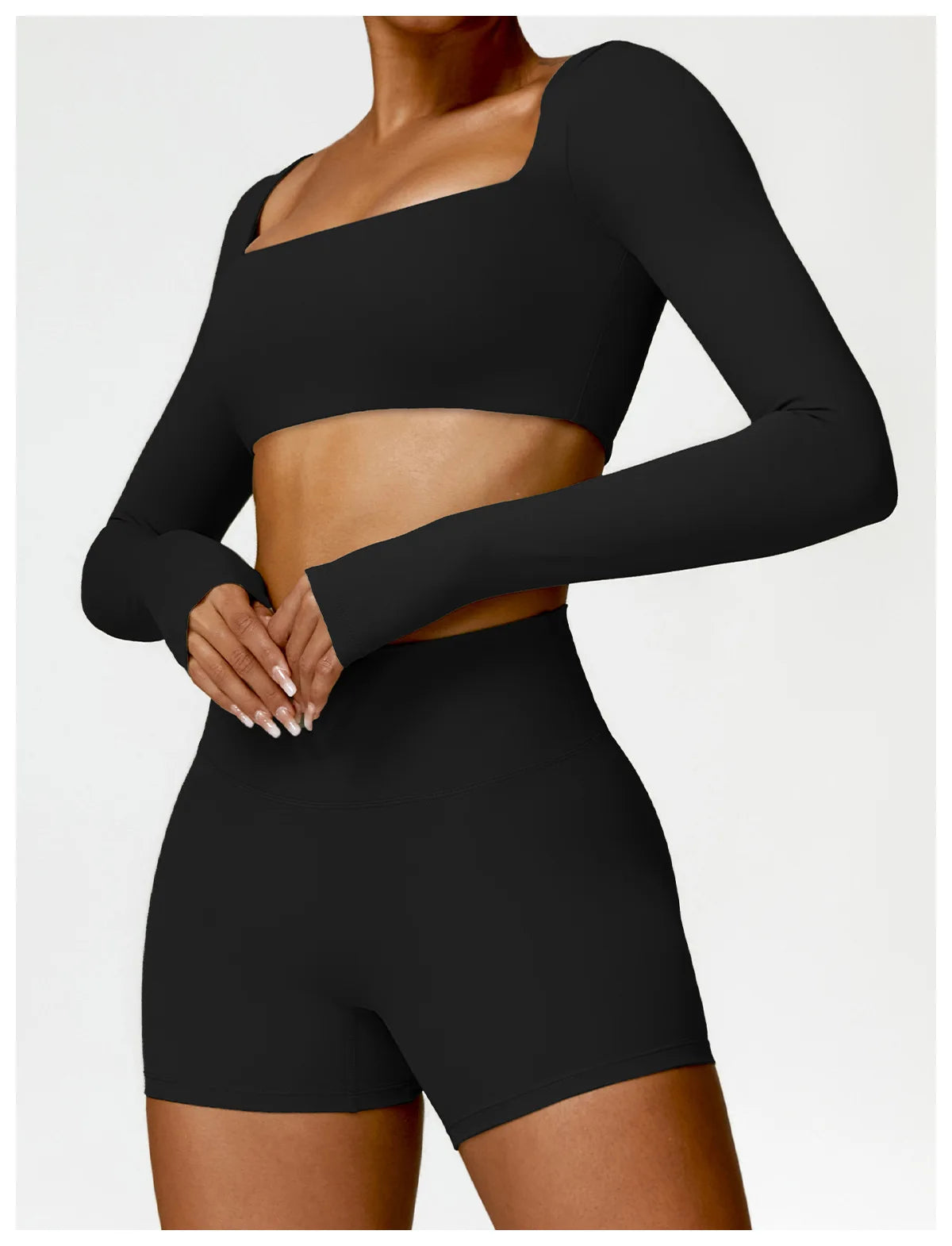 Summer 2PCS Yoga Suit Sports Set Women Quick-Dry Gym Set Women Tracksuit Running Workout Long Sleeve Sports Shirt Yoga Clothing