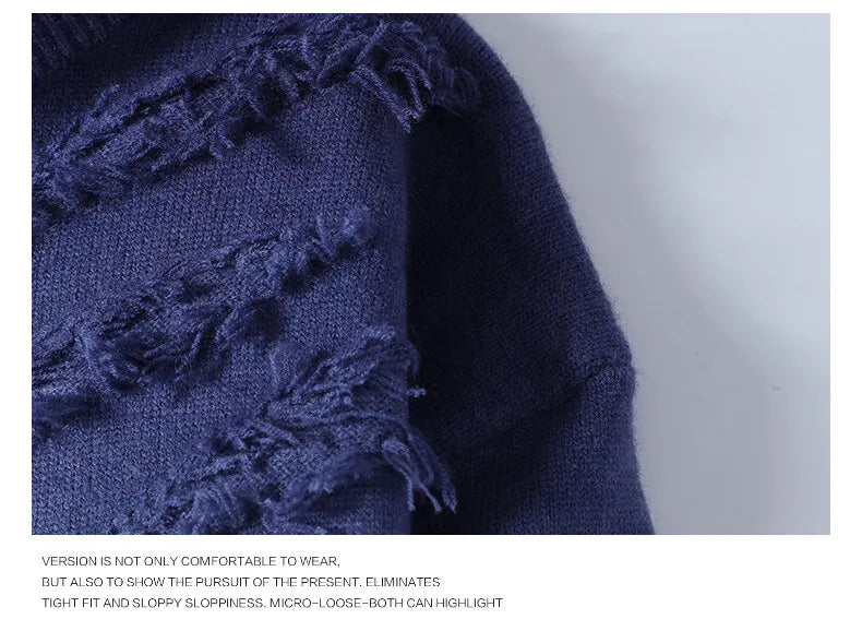 Winter Knit Crew Pullover Sweater