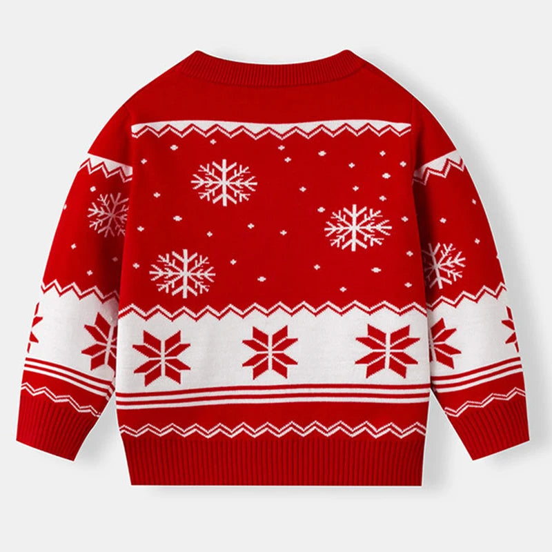 Winter Cartoon Knit Kids Pullover Sweater