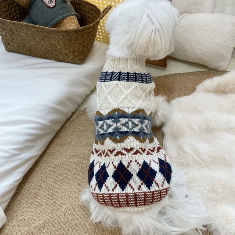 Dog Clothes Pet Sweater Knitted Pullovers Sweaters for Small Medium Dogs Chihuahua Puppy Pet Sweater Yorkshire Pure Dog Sweaters