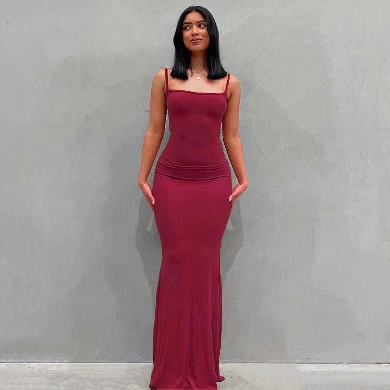 Elegant Mermaid Evening Maxi Dress