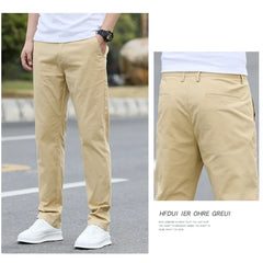 Men's High-Quality Chinos -Cotton Casual Trousers - Breathable Straight Pants (Sizes W28-w40)
