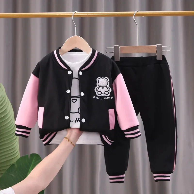 Bear Autumn Baby Three-Piece Set
