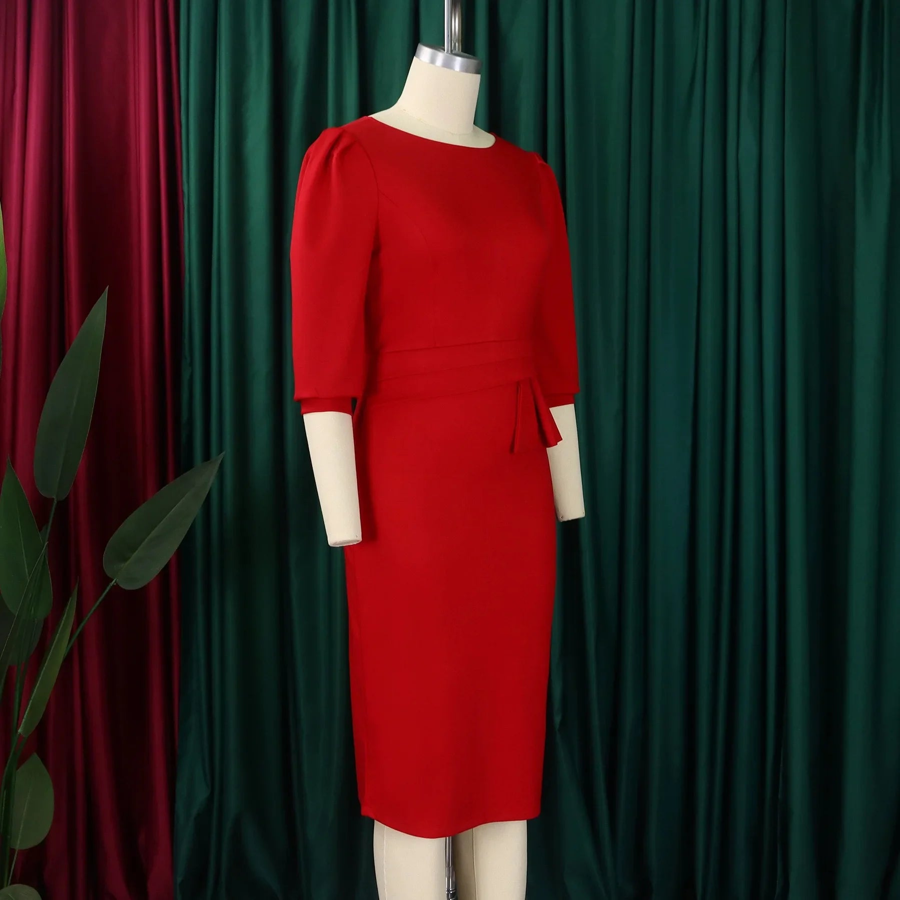 Sheath Half Sleeve Office Dress