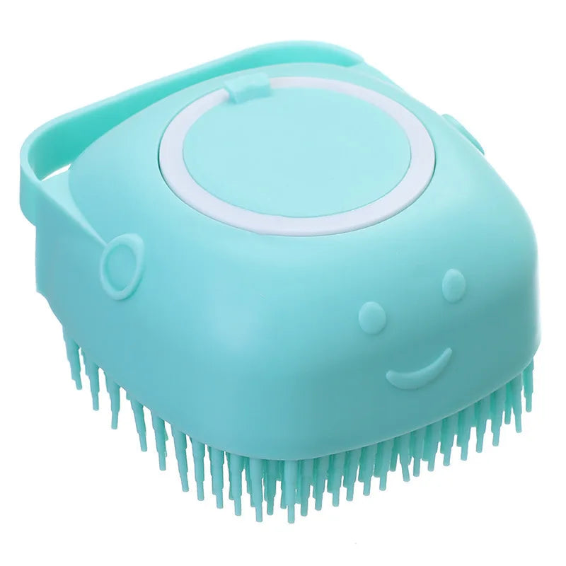 Soap Dispenser Silicone Massage Brush