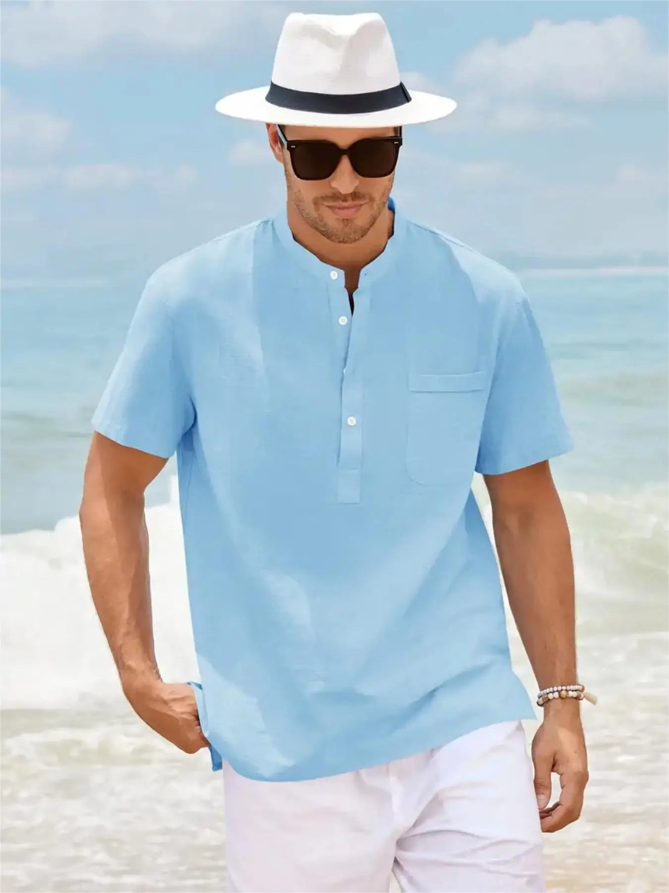 Linen Pocket Summer Shirt