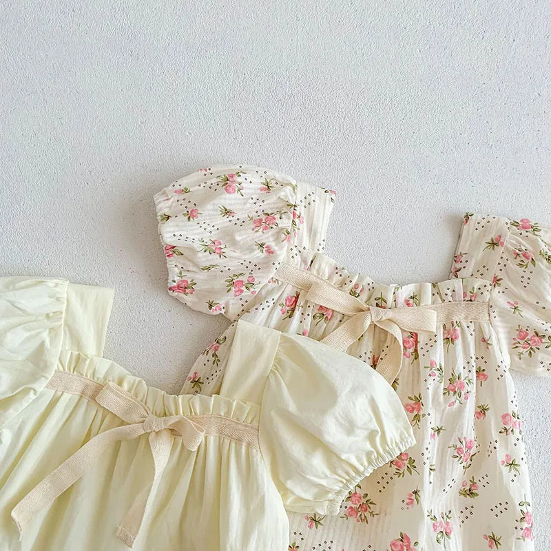 Floral Summer Baby Girl Romper