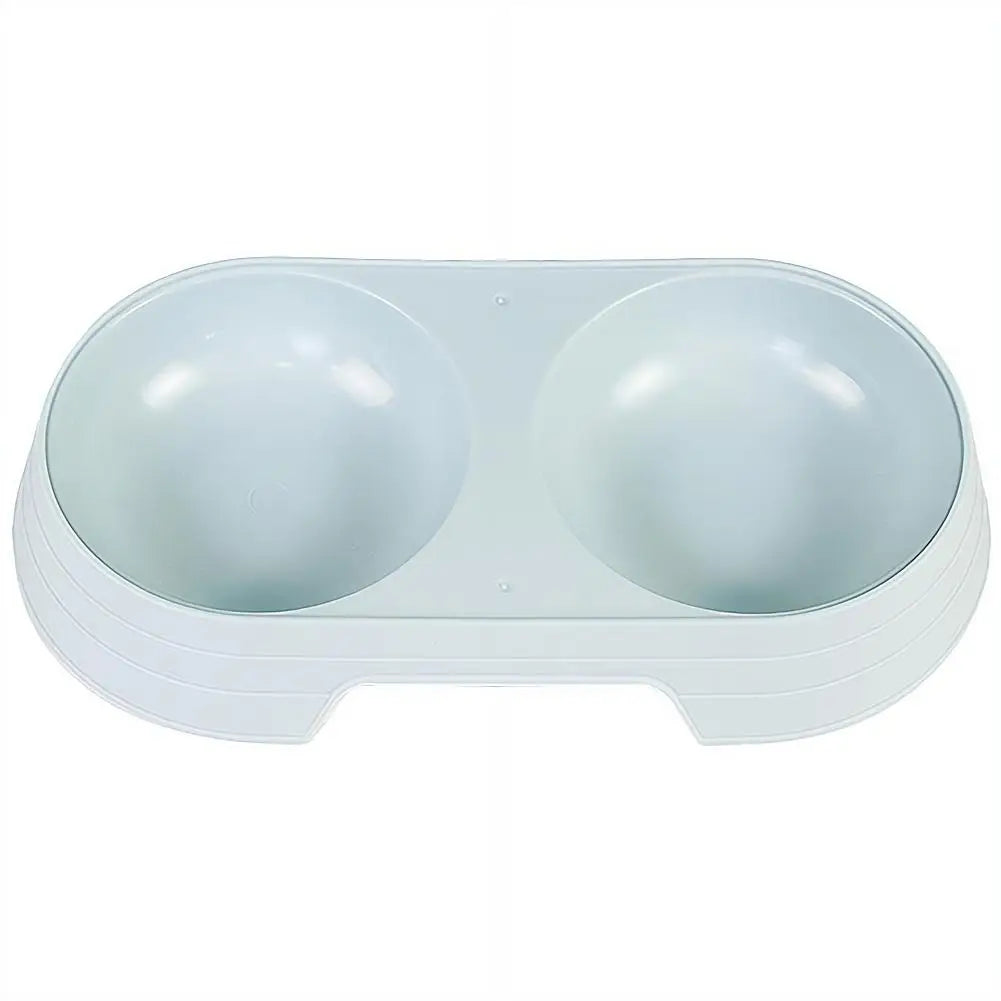 Non-Slip Double Pet Bowls Food & Water Feeder for Cats and Small Dogs BPA-Free Easy-Clean Raised Pet Dishes in 4 Colors