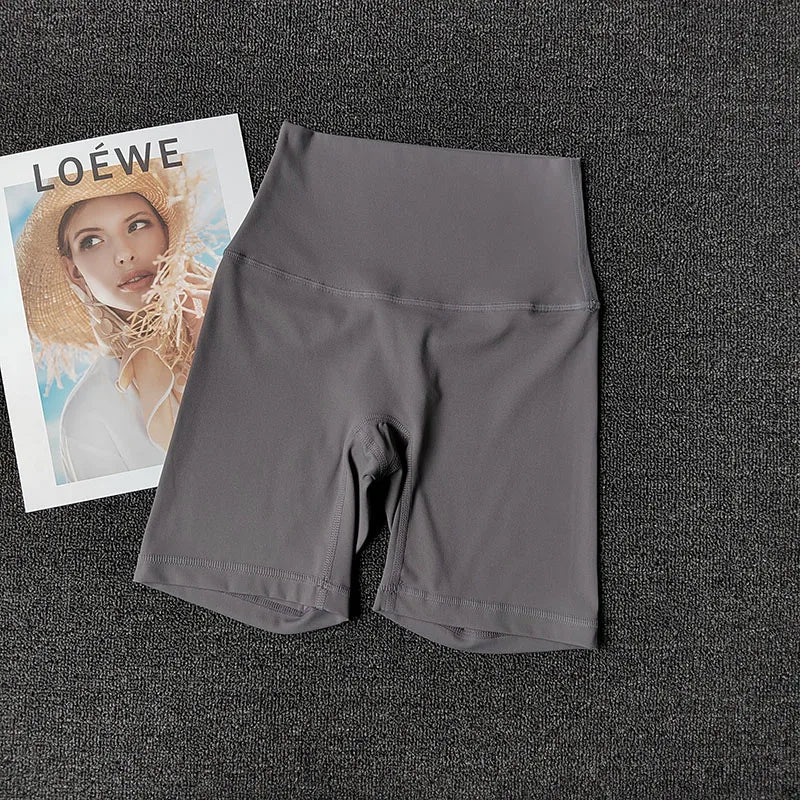 High Waist Naked Feeling Yoga Shorts for Women Fitness Running Shorts Cycling Sports Leggings Summer Workout Gym Running Shorts