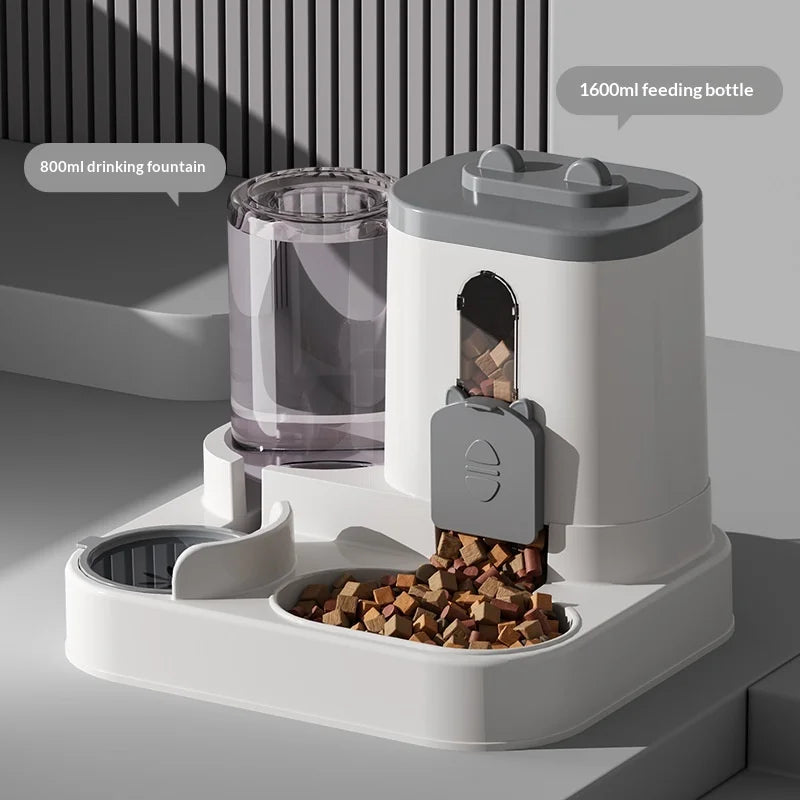 Automatic Pet Feeder and Water Dispenser All in One Large Capacity Gravity Dog Cat Bowl Smart Food Water Bowl for Pets
