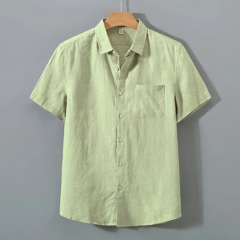 Solid Loose Short Sleeve Shirt