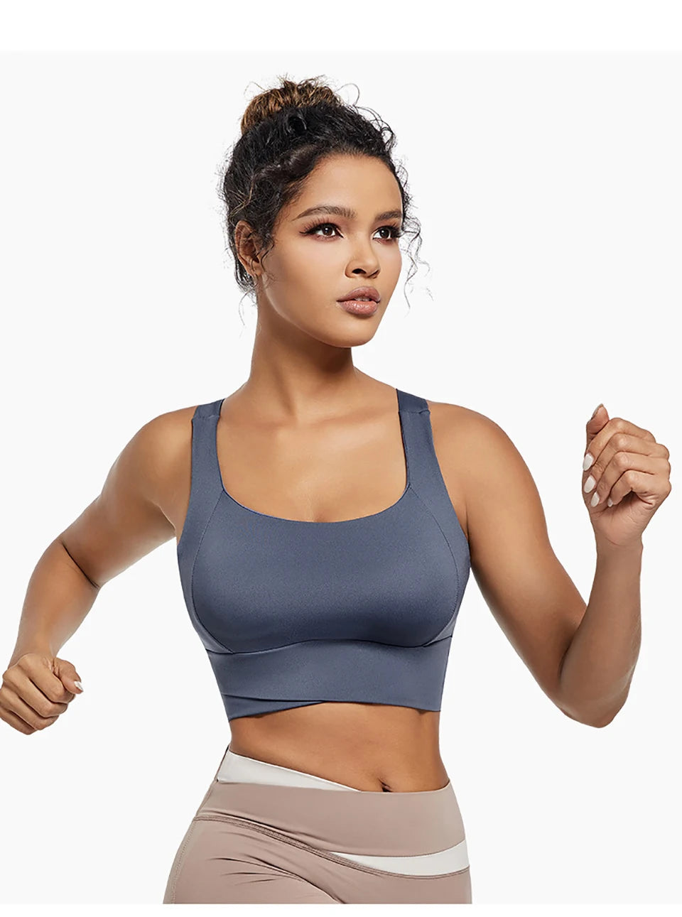 High Impact Sports Bras for Women High Support Padded Sports Bra Workout Fitness Crop Top for Women Racerback Bra for Yoga