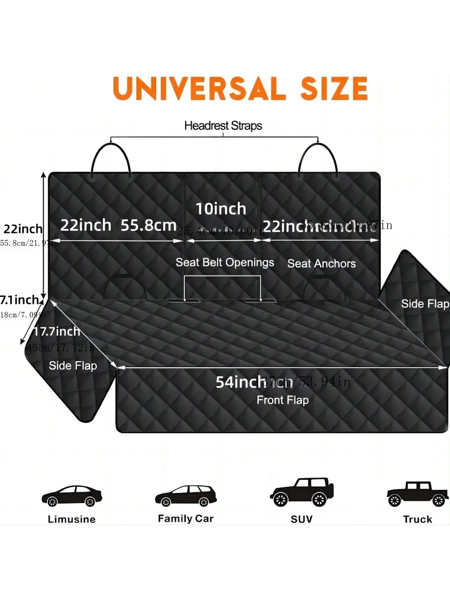 Waterproof Middle Seat Armrest Cover