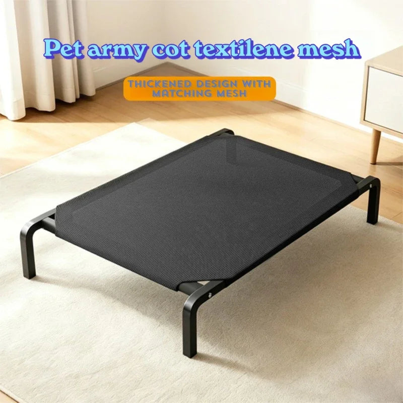 Elevated Dog Bed for All Seasons Moisture Proof Breathable Removable Washable Golden Retriever Pet Bed Pet Supplies
