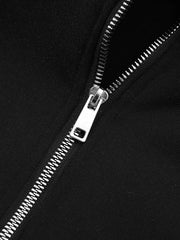 Men's face mask hoodie, windproof fleece-lined top, casual hoodie