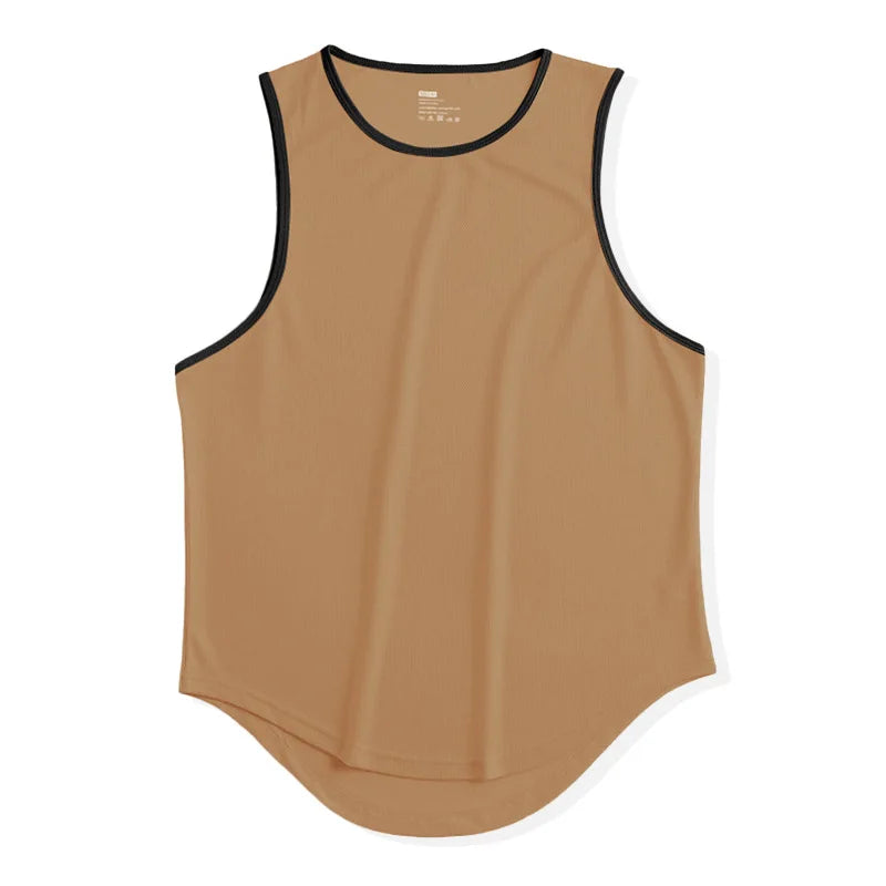 Men's Summer Tank Top Fitness Training Gym Tank Men Quick-drying Mesh Breathable Basketball Vest Fashion Sleeveless Shirt Men