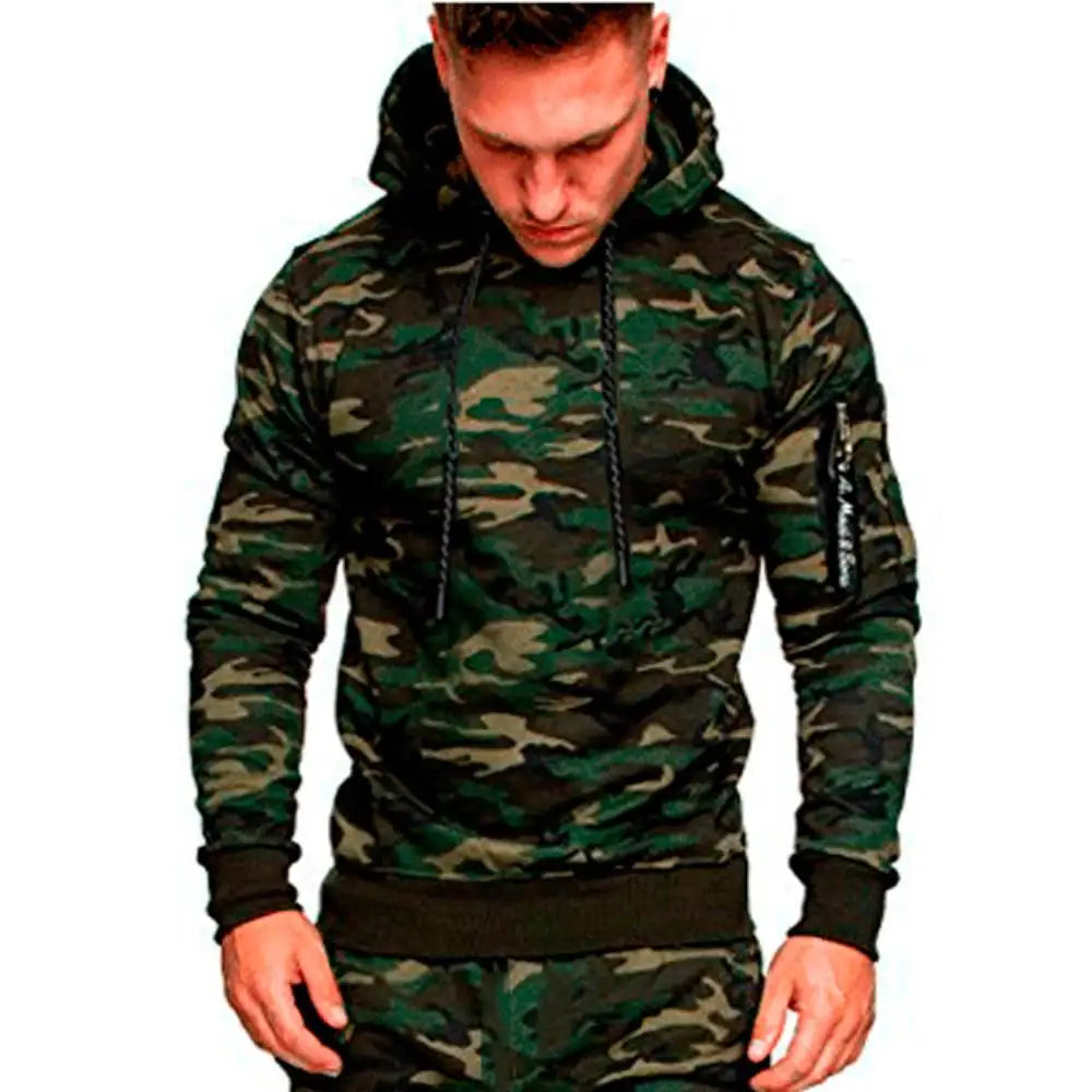 Outdoor Casual Tracksuits Mens Hoodies Military Army Tactical Combat Hoody Pullover Tops Camouflage Hunting Fishing Sweatshirts