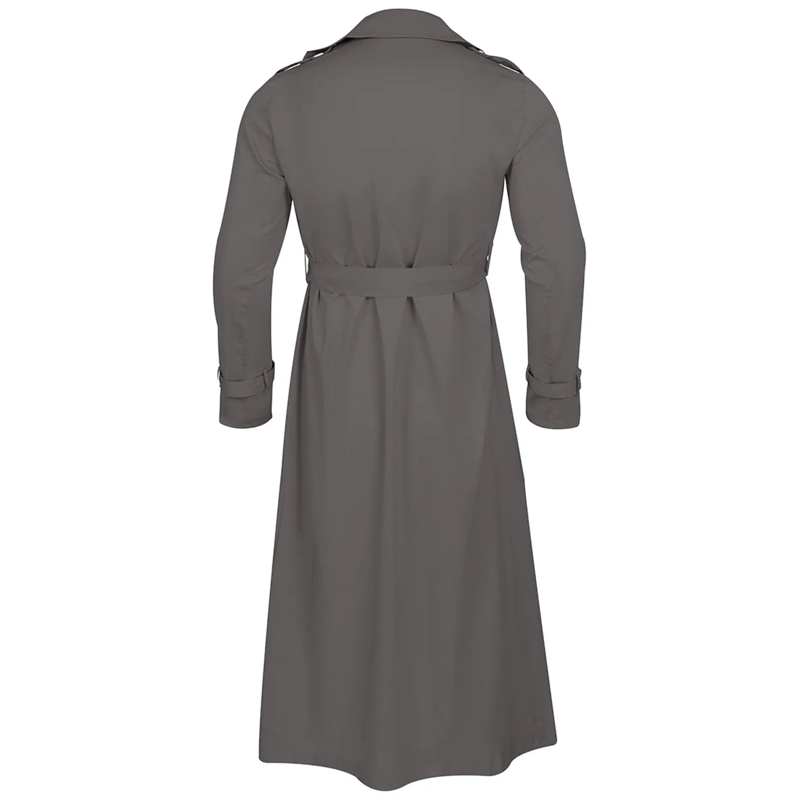 Men’s Luxury Full-Length Trench Coat – England Style Business Overcoat