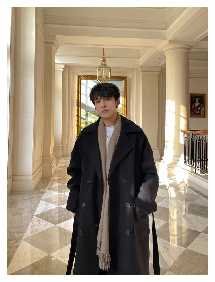 Winter Woolen Long Trench Coat