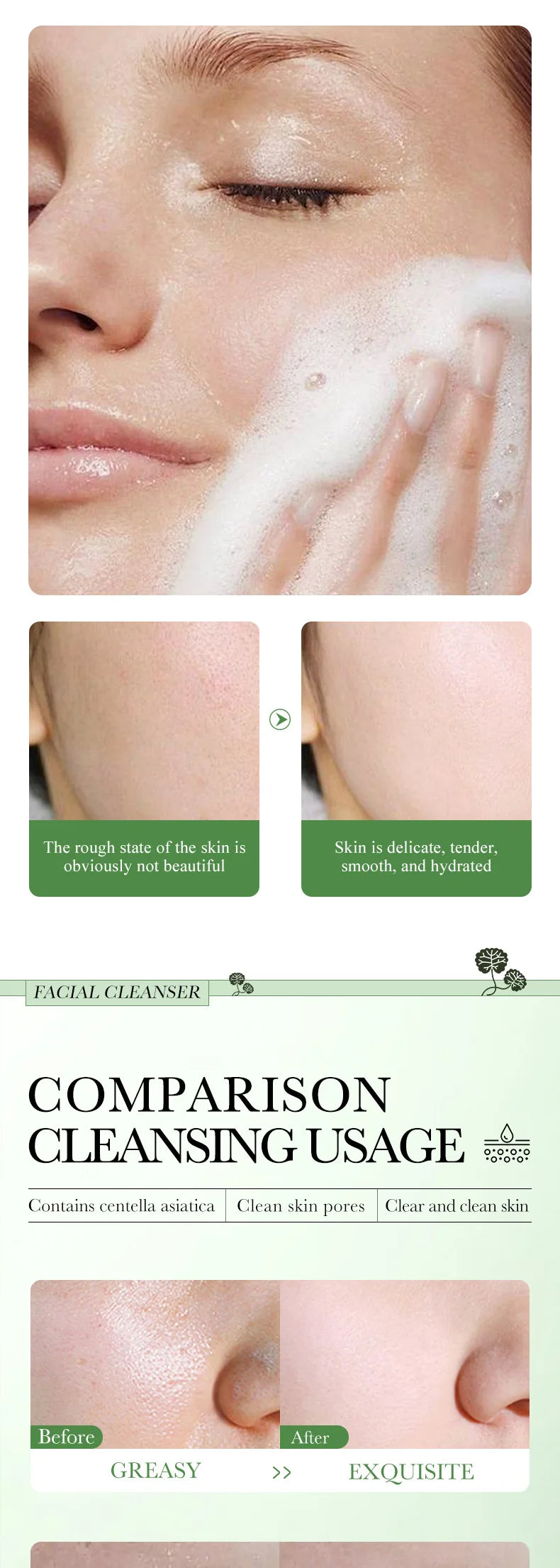 Centella Moisturizing Facial Cleanser Foam