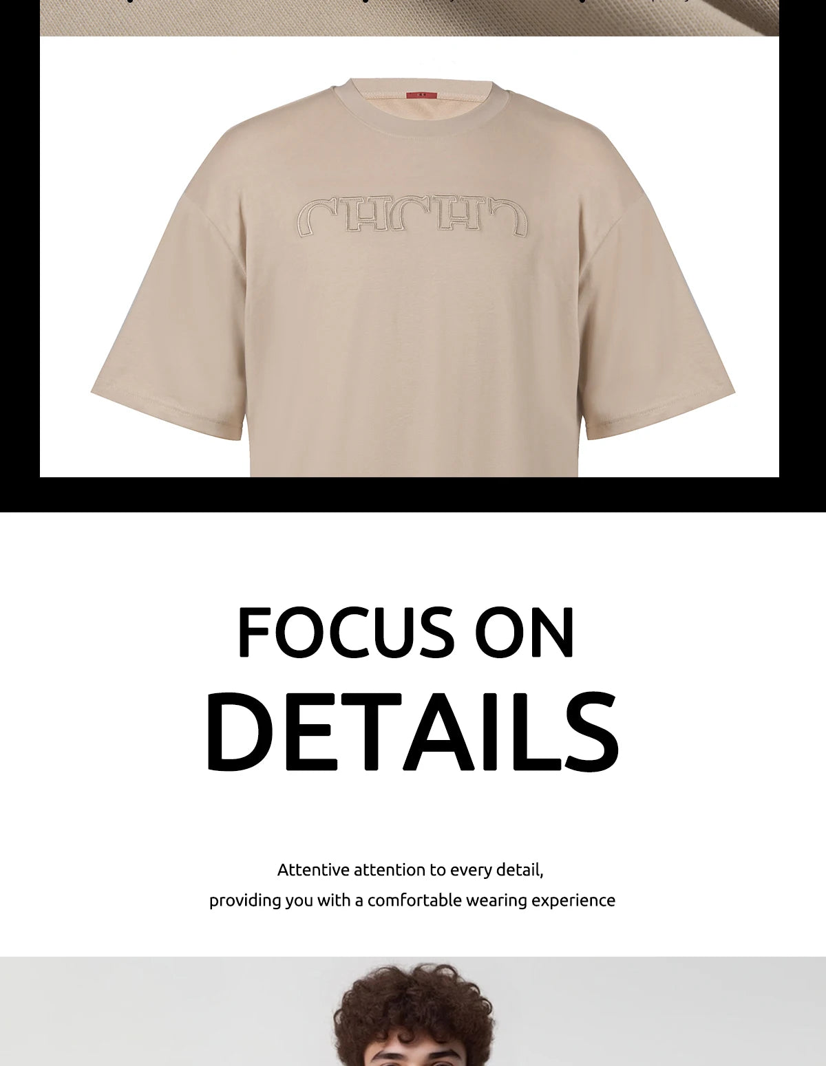 Classic Letter Cotton Men Tee