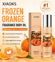 Women's orange-scented roll-on perfume, elegant citrus fragrance, light and natural scent, uniquely refreshing, increases the likelihood of attracting attention from the opposite sex. Selected perfume ingredients, alcohol-fre