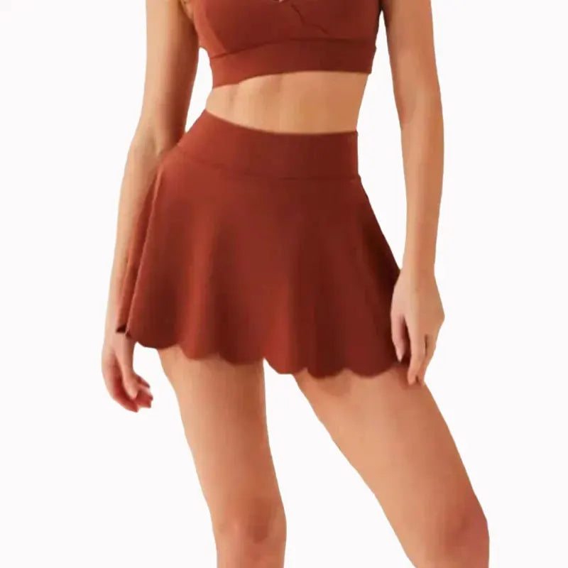 Slim Fit Tennis Skirt Shorts