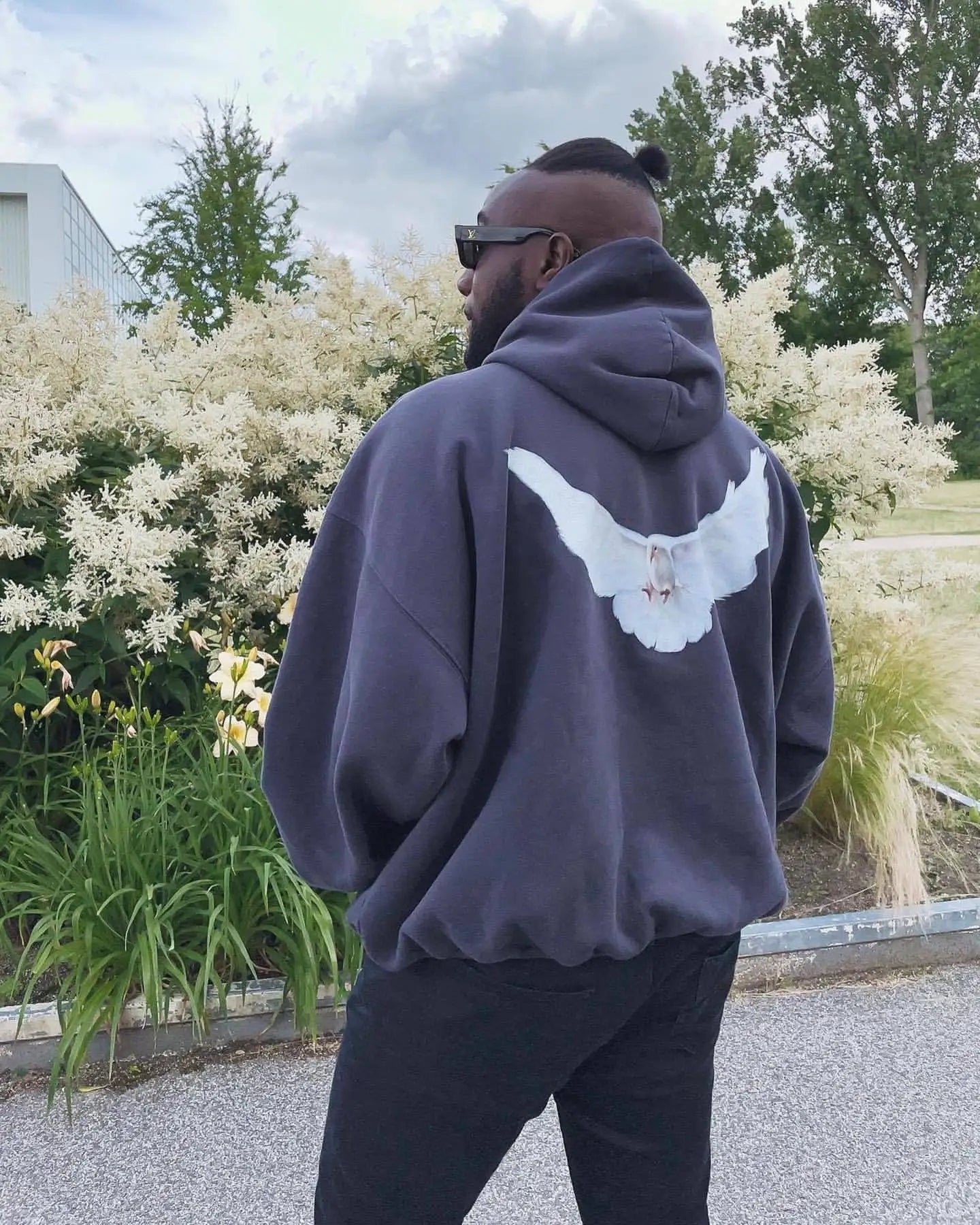 Dove Print Kanye Hoodie Men Women Streetwear 1:1 Sweatshirt High Quality Loose Double-Layer Heavy Fabric Pullover Ovesize hoodes